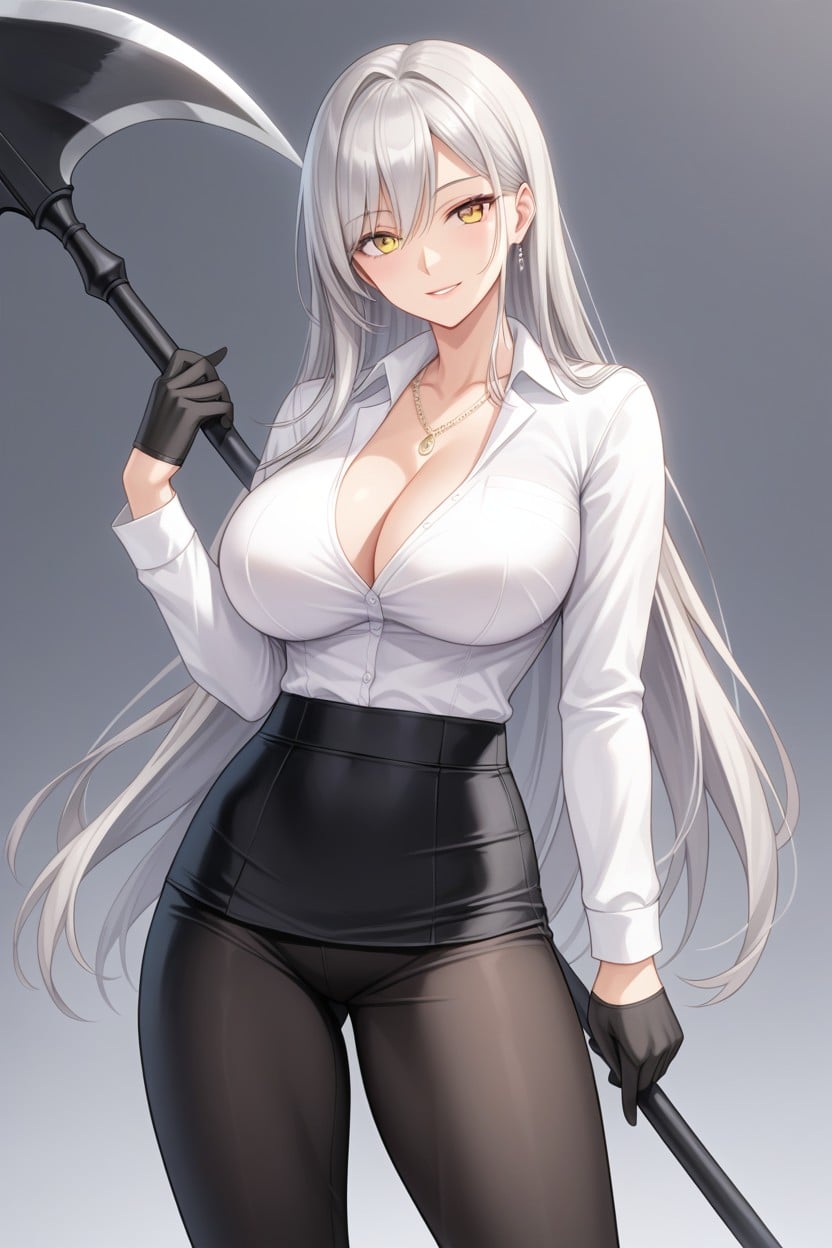 Tall, Holding, Pale Hentai AI Porn
