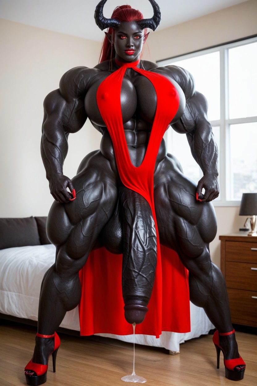 Perfect Tits, Gigantic Biceps, Vagina Porno IA transsexuelle