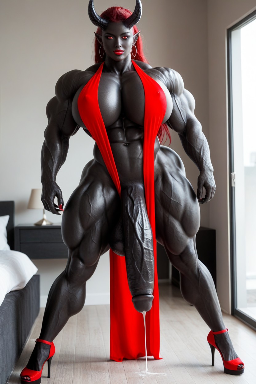 Diable, Venom Futanari, Big Claws Porno IA transsexuelle