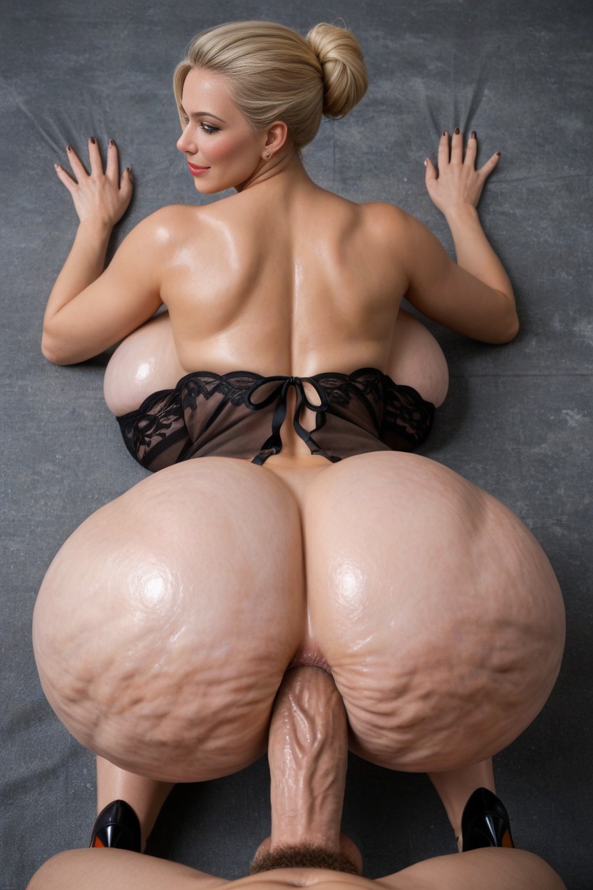On Back, High Heels, Gigantic Tits AI Porn