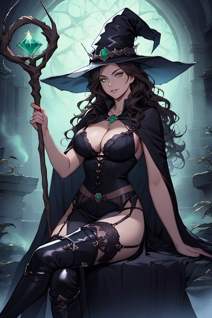 Magic, 18+, Witch Hat Hentai AI Porn