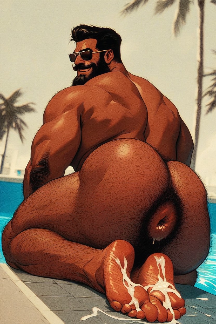 Puffy Anus, Dilf, Huge Calves AI Gay Porn