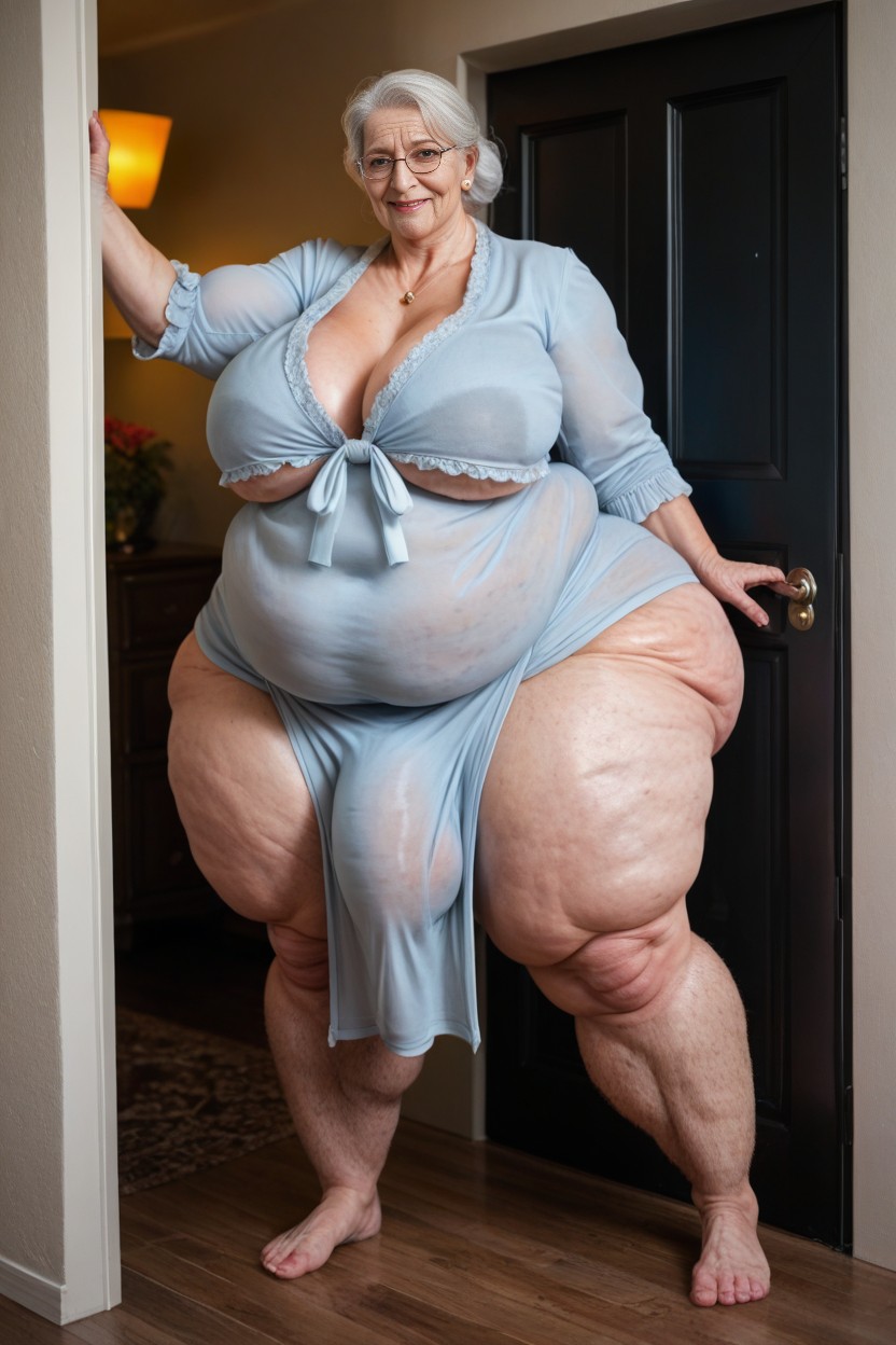 Saggy Ass, Huge Obese Belly, Large Breast AI Porn
