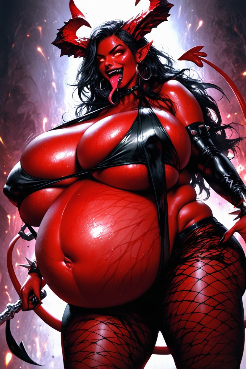 Model, Hell, Ass Bigger Than Torso AI Porn