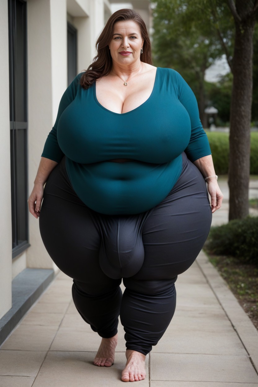 Window With View, Old Picture Frame, Ssbbw Gigantic Lady AI Porn