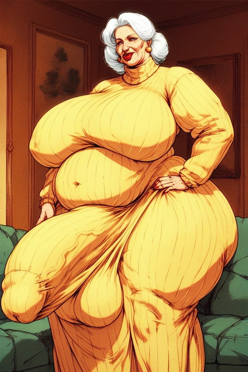 Gigantic Balls, Impossibly Large Ass, Extremely Large Ass AI Porn