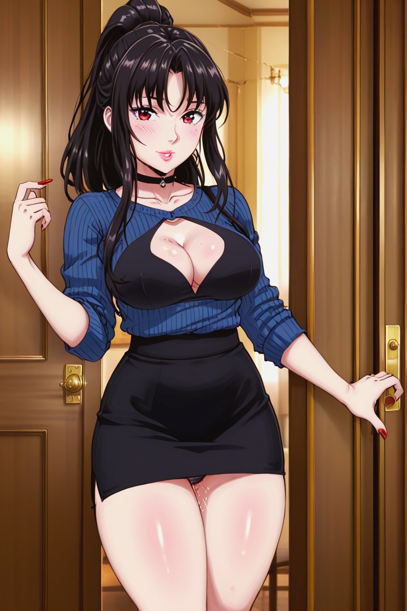 Being Groped, Motion Lines, Toned Thighs AI Porn