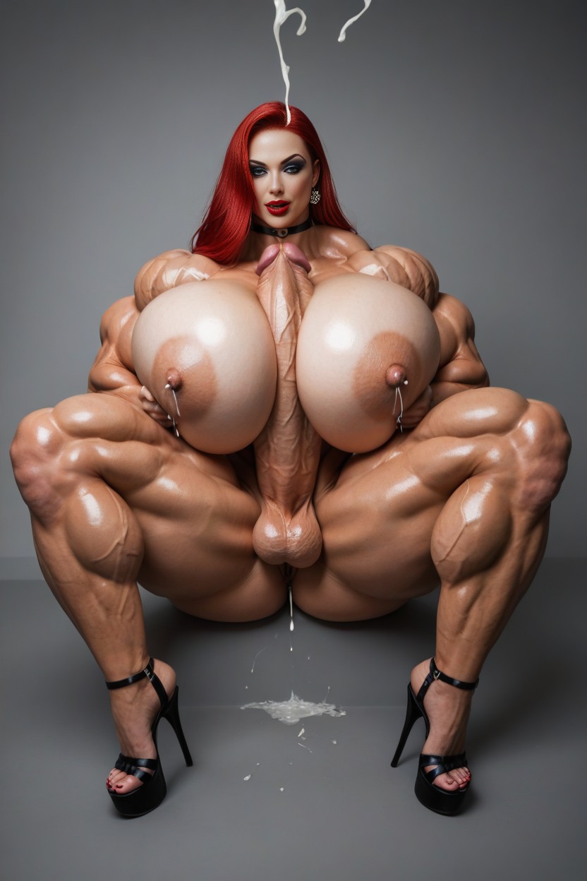 Hyper Detailed Stunning Beauty And Muscularity, Gigantesque, 18+ Porno IA transsexuelle