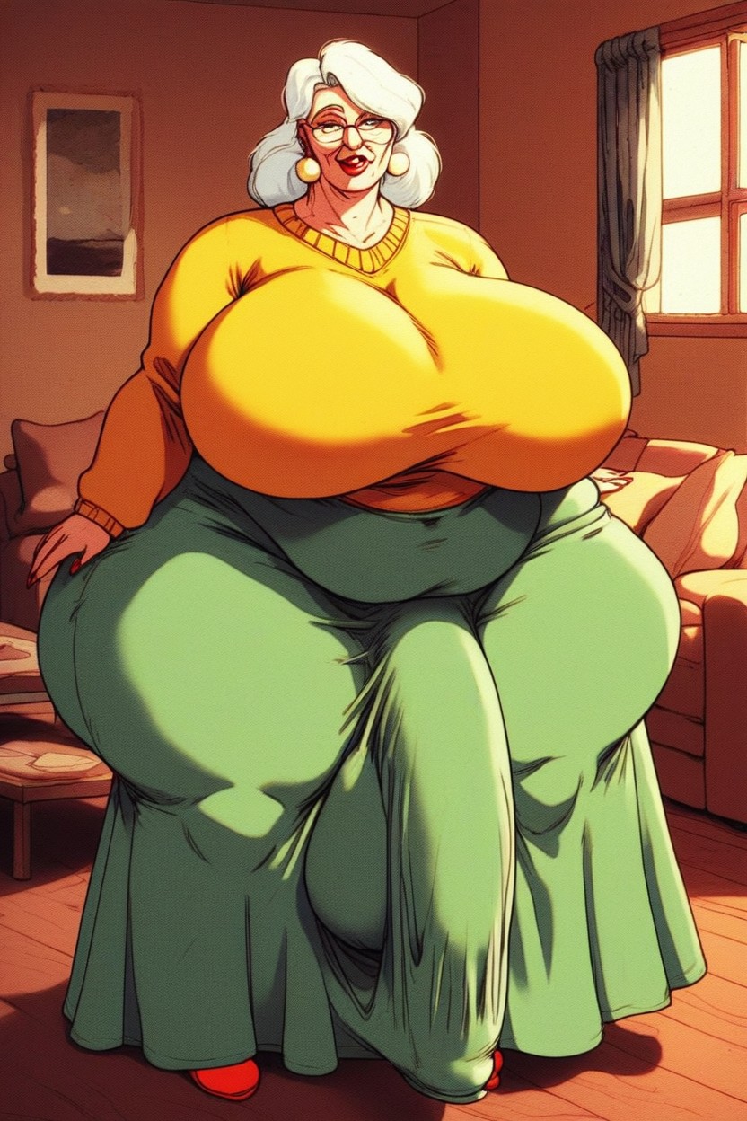 Fat, Gigantic Breasts, Chubby AI Porn