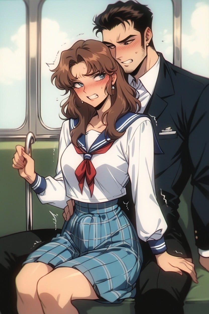 Backlit, Depth Of Field, Plaid Skirt Hentai AI Porn