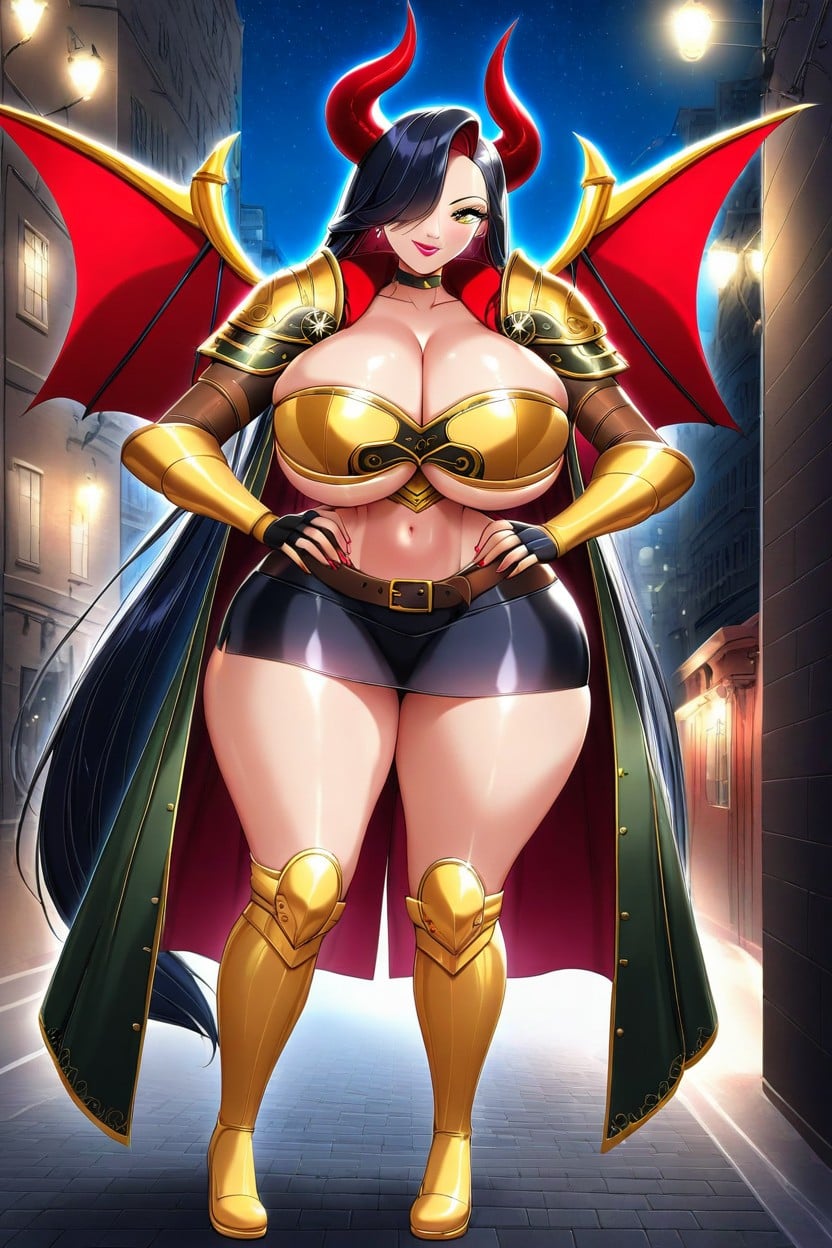 Form Fitting Clothes, Smile, Exposed Thighs Hentai IA
