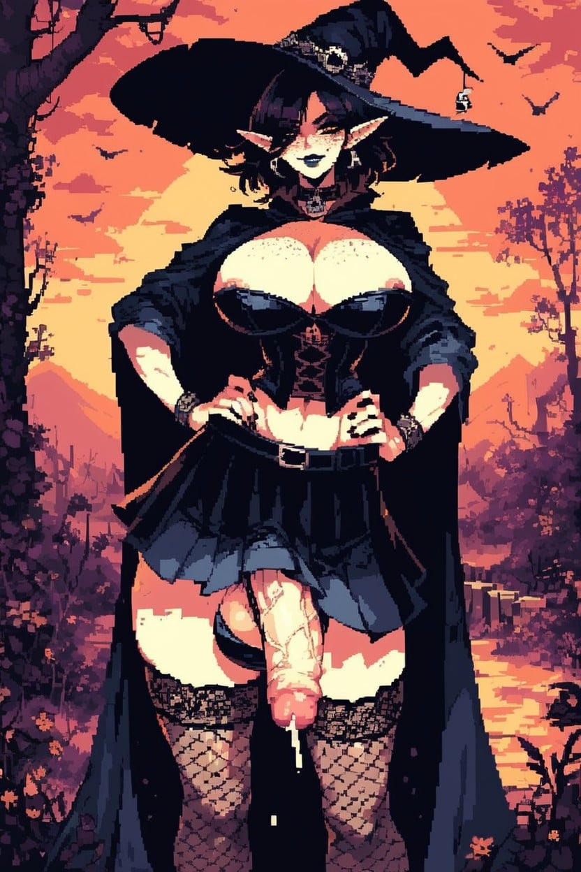 1 Person, Witch, Sunny Shemale AI Porn