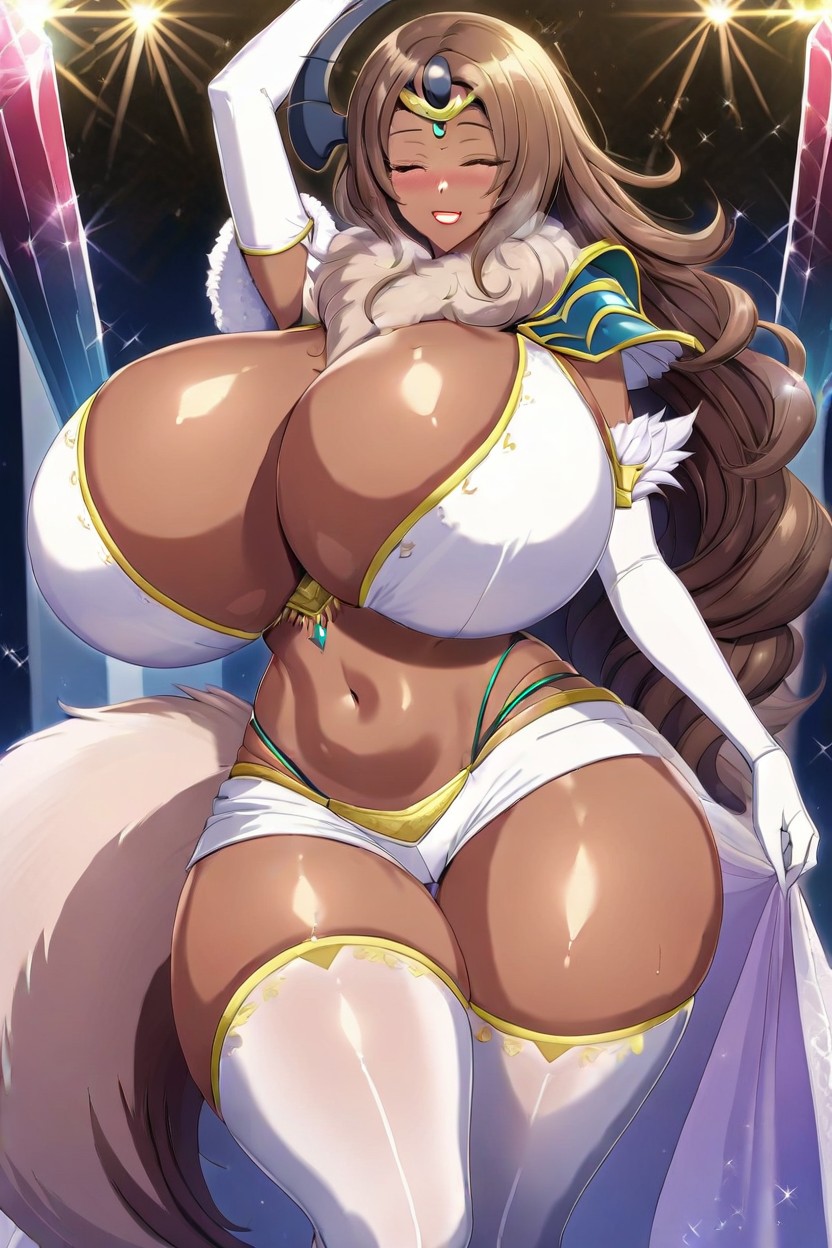 Long Hair, Black Horn, The Fire Keeper From Dark Souls AI Porn