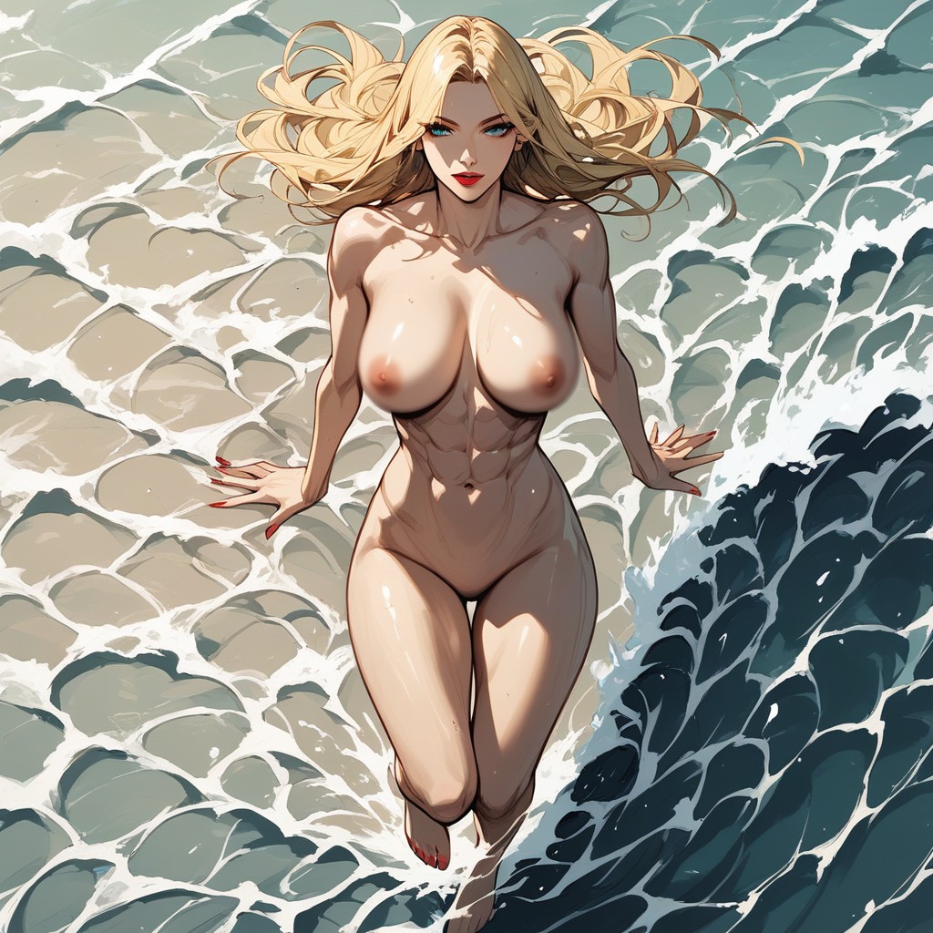 Beach, Full Body, Blue Hour Hentai AI Porn