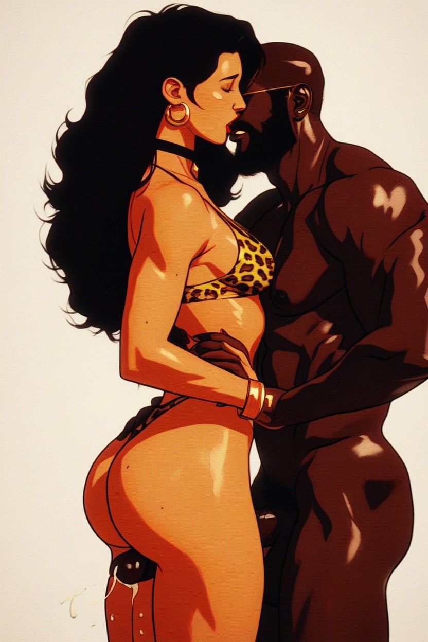 Bubble Butt, 18+, Interracial Sex AI Porn