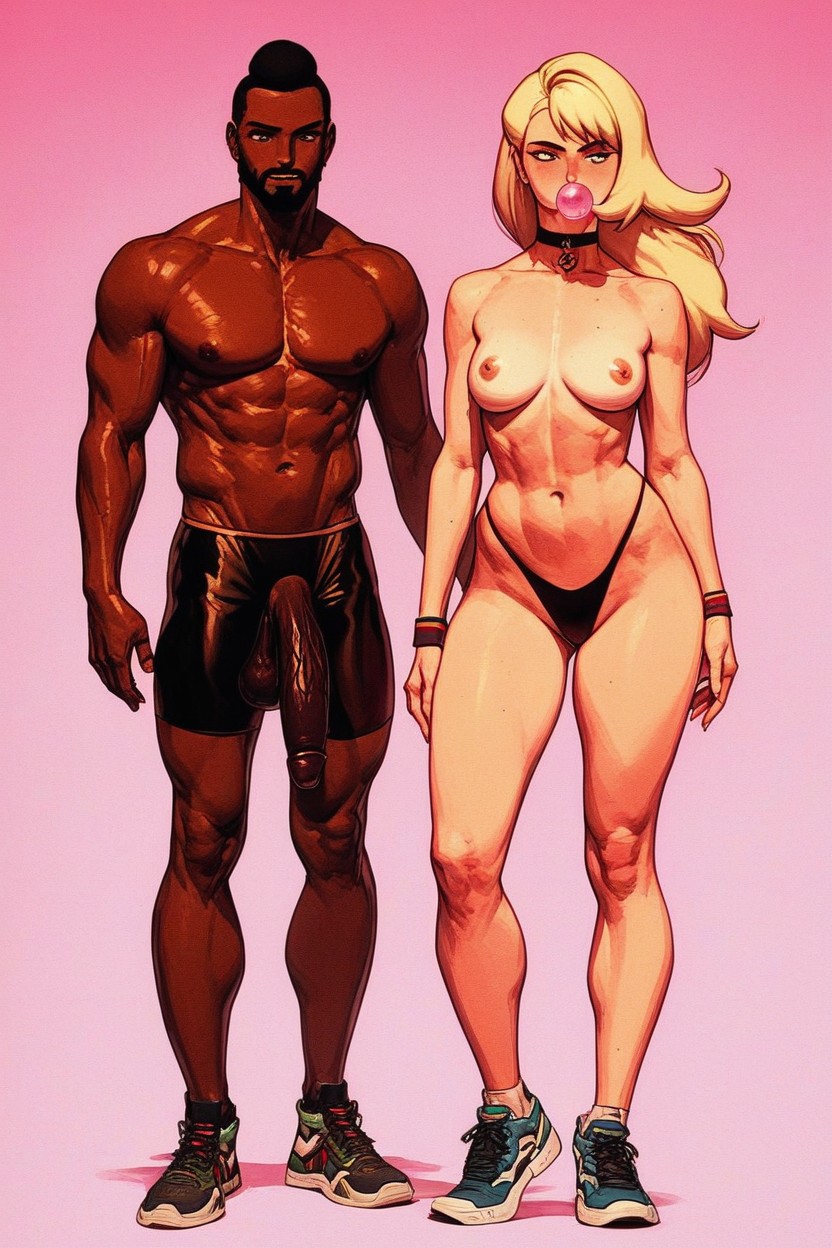 Shes Lean And, Gloria From Pokemon, His Skin Is Very Dark Black AI Porn
