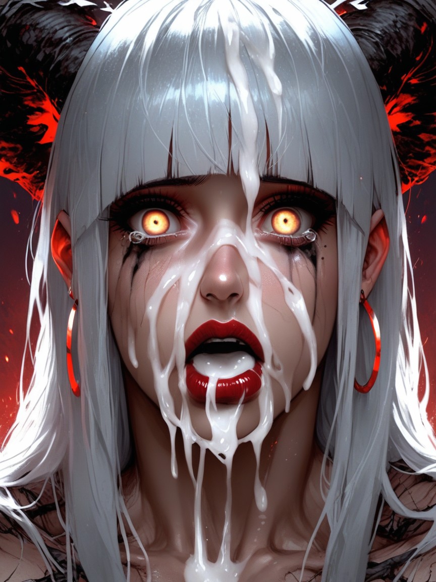 Excessive Cum On Face, Horror, Excessive Cum AI Porn