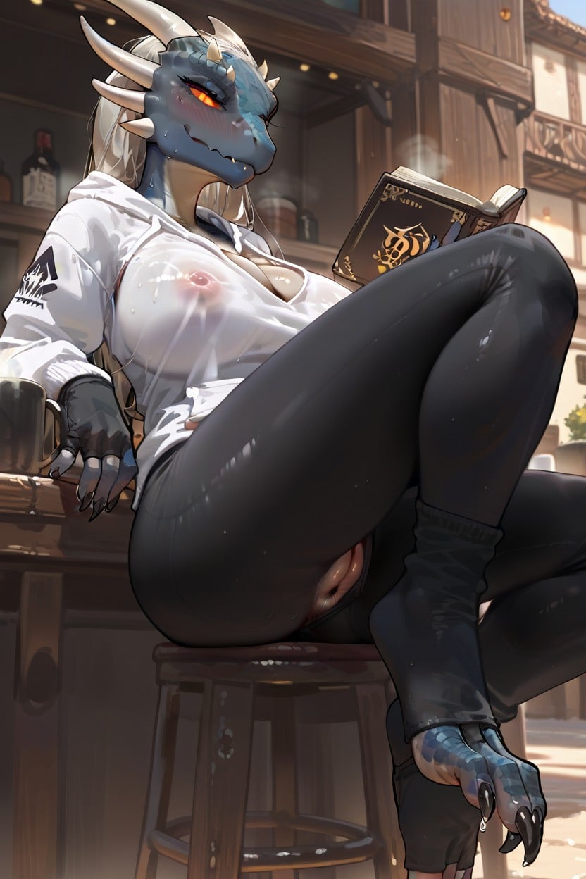 Beast Feet, Cameltoe, Platinum Blonde Furry AI Porn