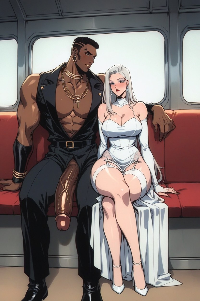 Straight Hair, Pale Woman, Makeup Hentai AI Porn