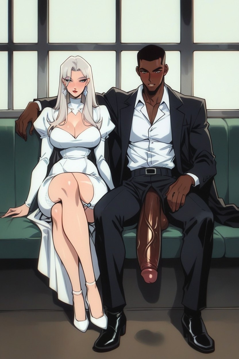 Large Breast, Close Up, Interracial Hentai AI Porn