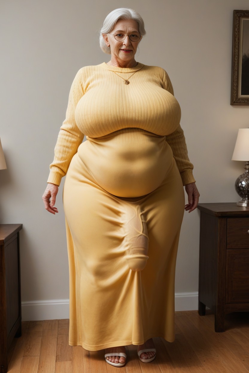 Thick Thighs, Form Fitting Clothes, Futanari AI Porn