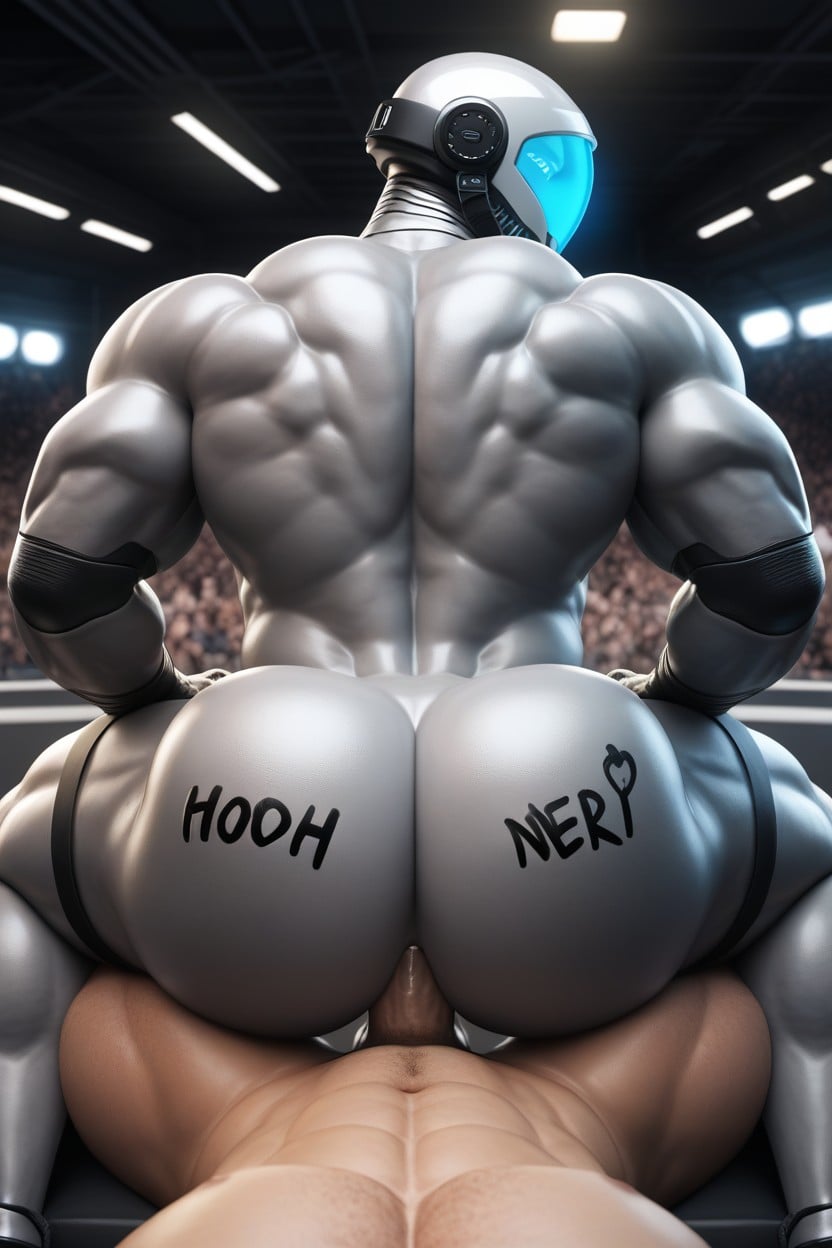 Robot, Muscular Bottom, Sci-fi AI Gay Porn