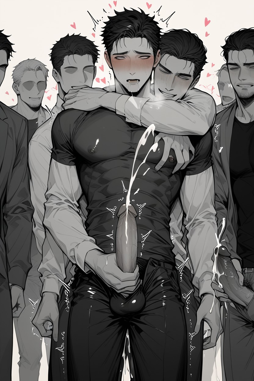 Erect Penis, Overwhelming Pleasure, Sweaty AI Gay Porn