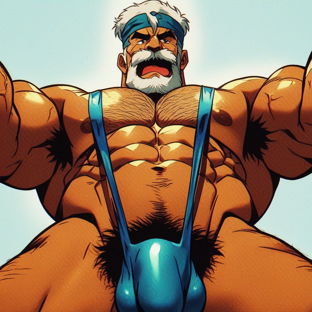 Big Legs, Thick Body Hairchest Hair, Culo De Burbuja Porno gay IA
