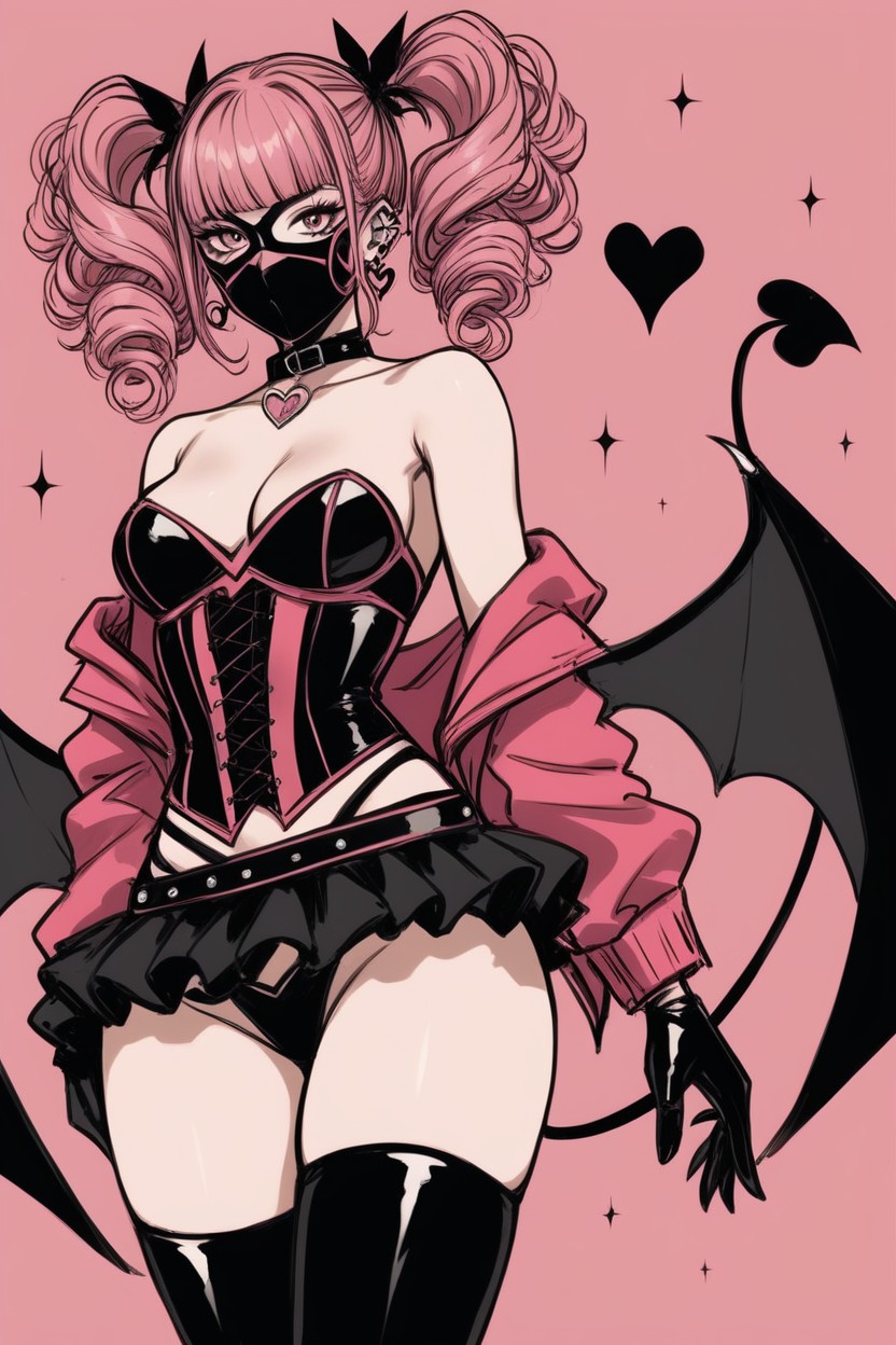Pink Iris, Nylon Gloves, Mini Skirt Hentai AI Porn