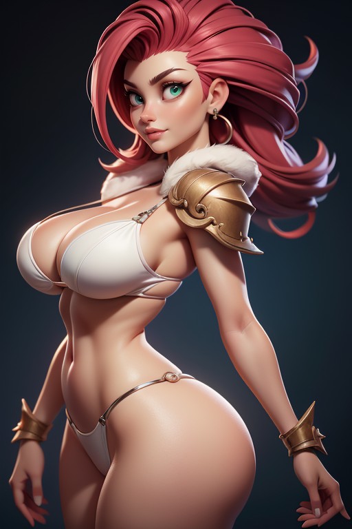 Gladiator, Stomach Exposed, Fur Coat Hentai AI Porn