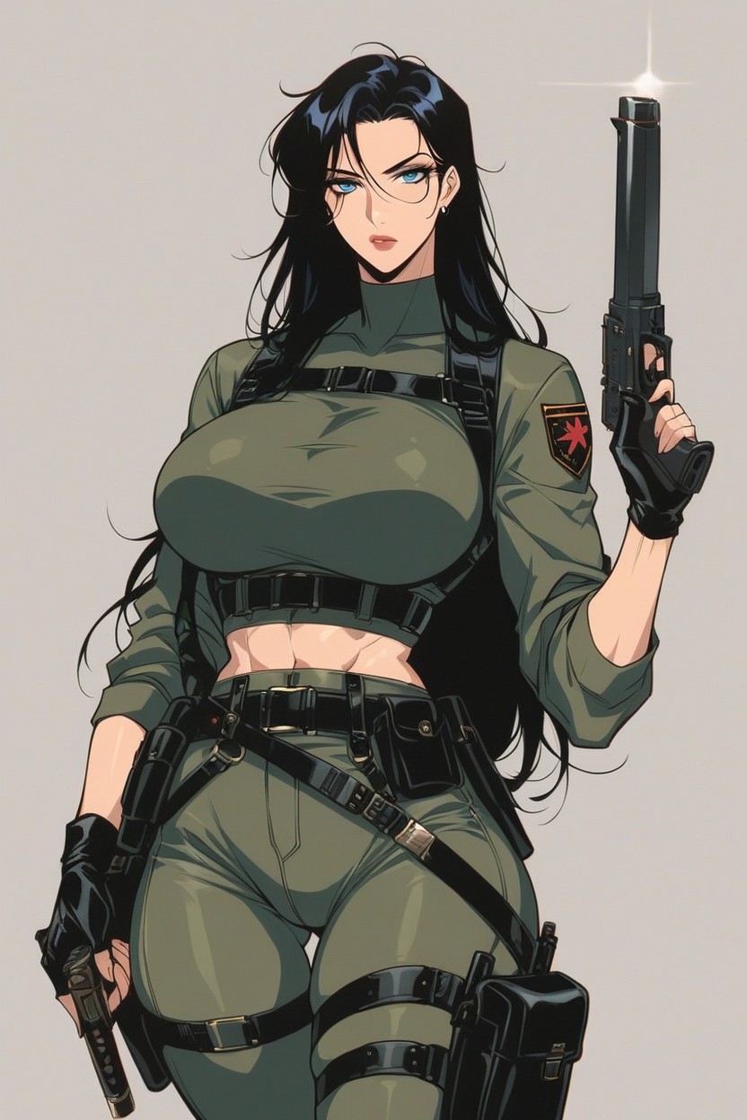 Knife, Katana, Holding Weapon Hentai AI Porn