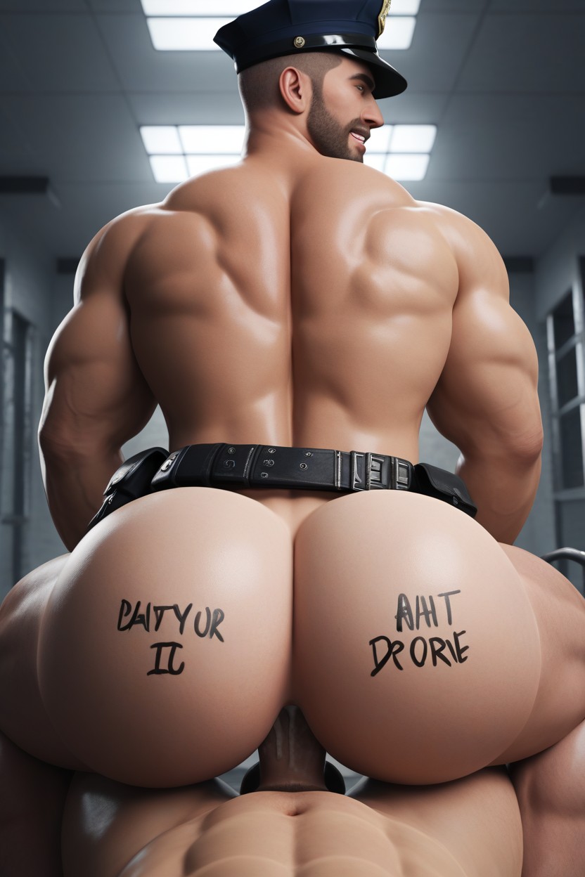 Dick In Ass, Riding, Power Bottom Pornografia gay com IA