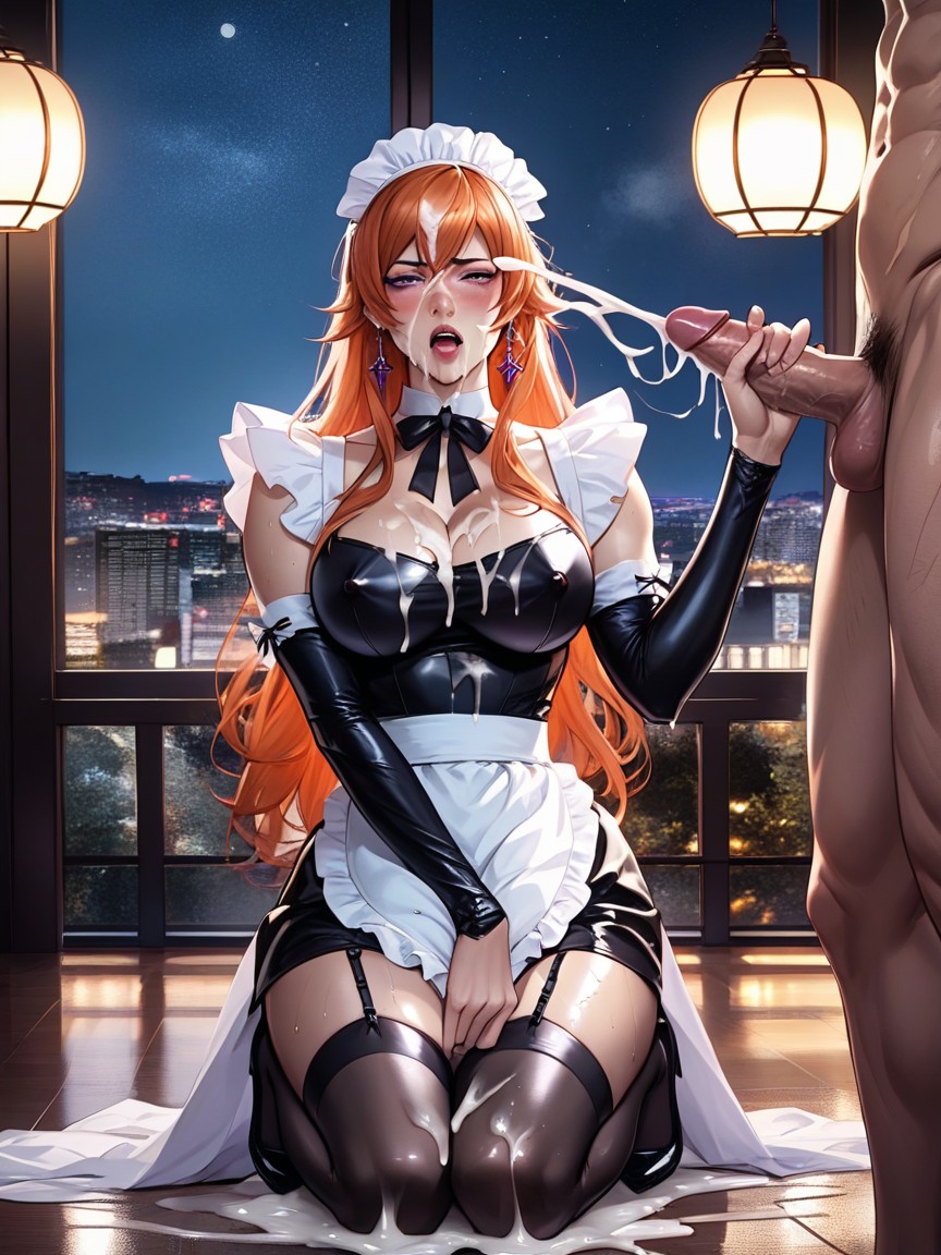 Window With View, Waist Shot, Excessive Cum Everywhere Hentai AI Porn