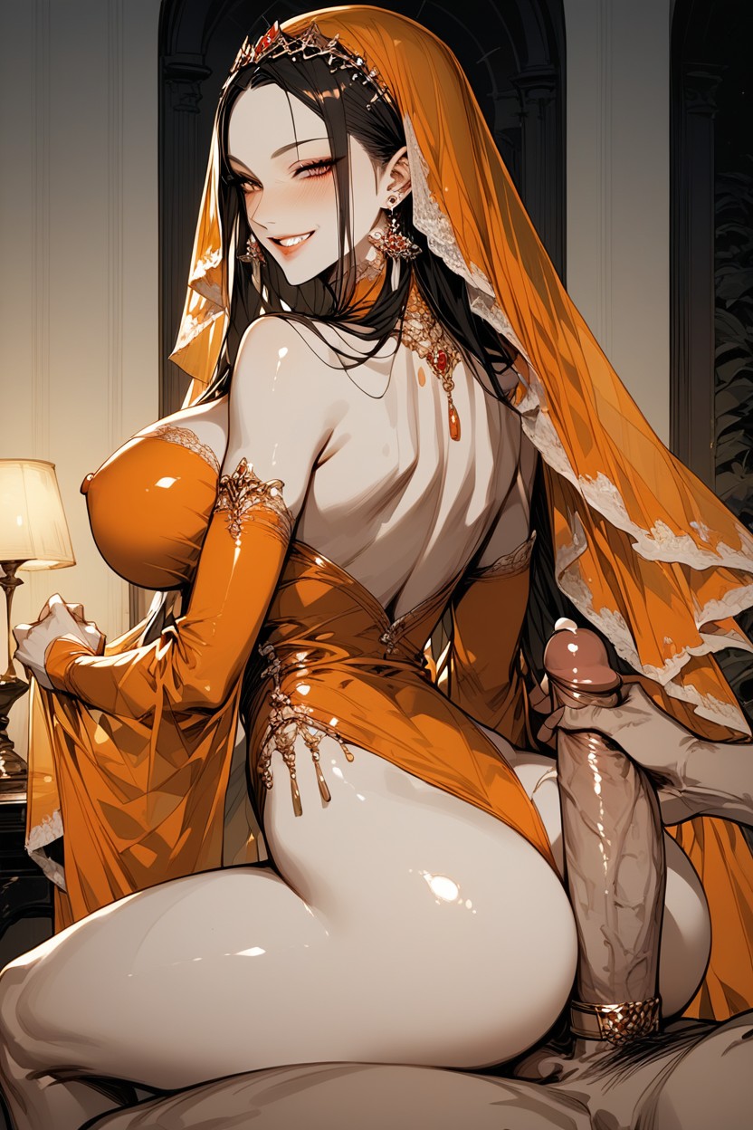 Palace, Sexy Clothes, Veil Covering Face Hentai AI Porn