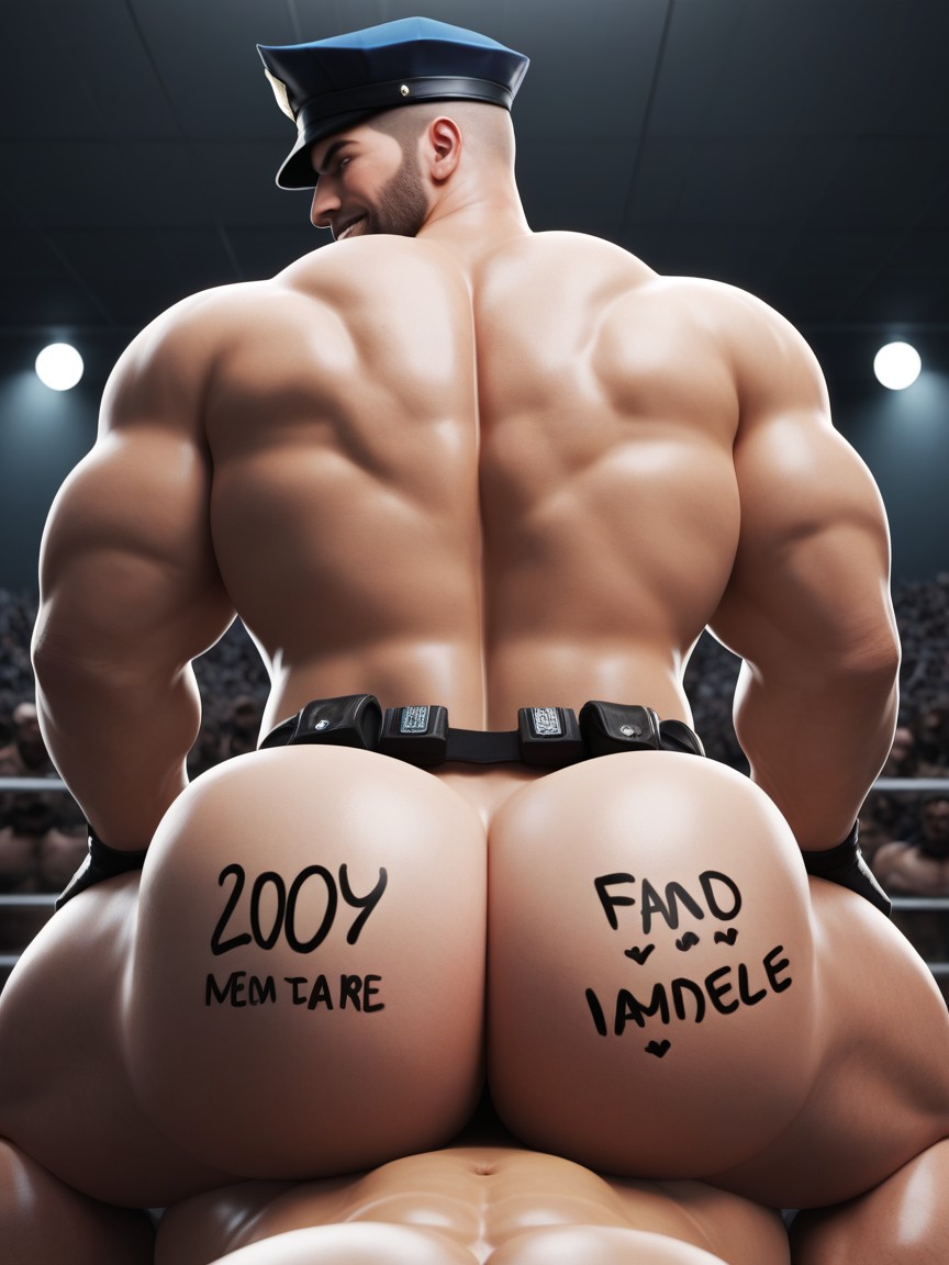 Bottom Teasing Top, Deadly Hole, Rear View AI Gay Porn