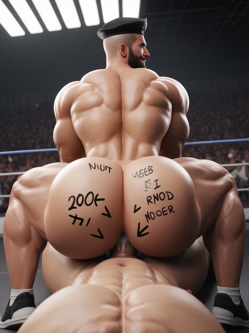 Pov, Extremely Large Ass, Rear View AI Gay Porn
