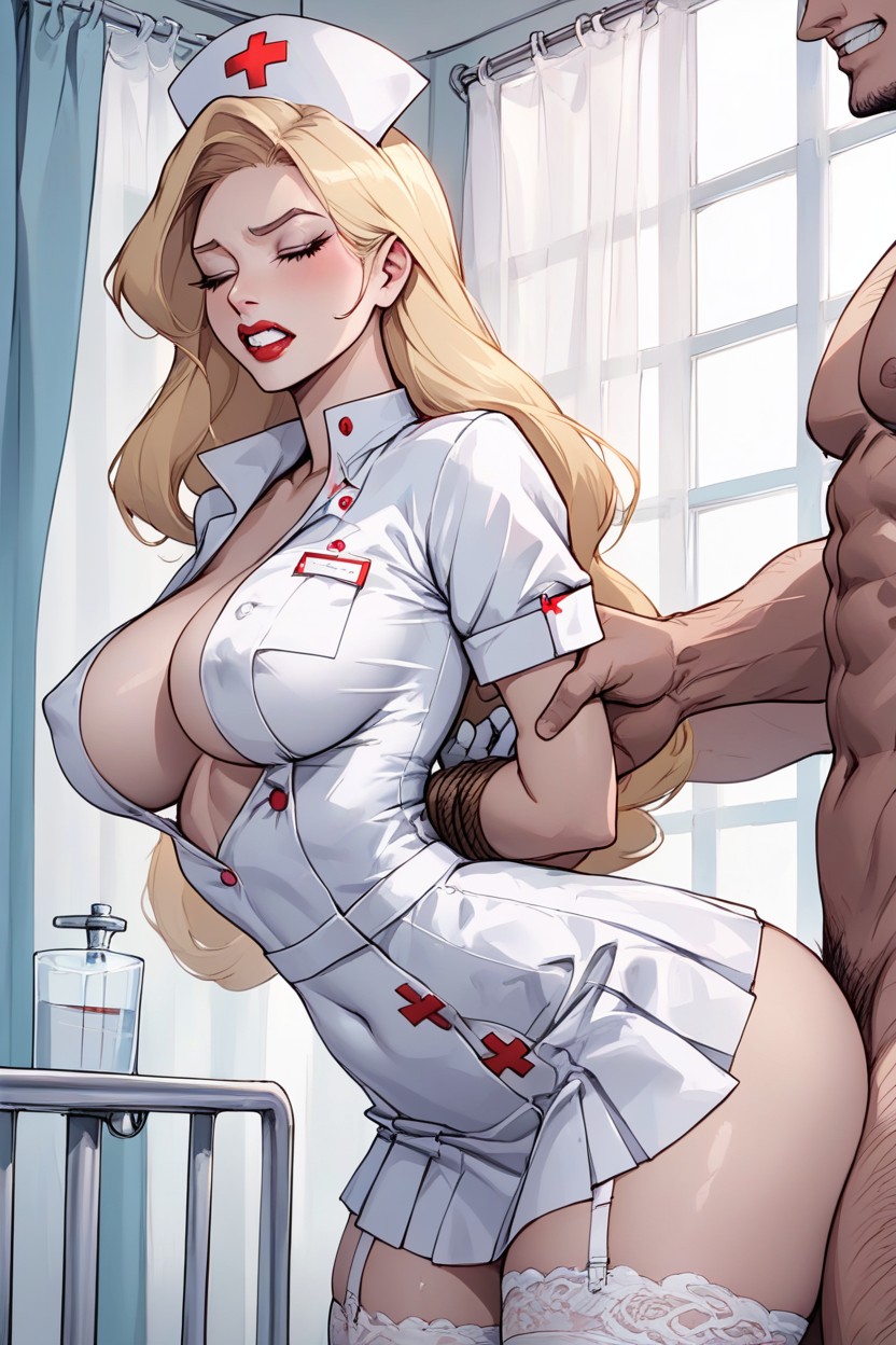 Puffy Breast, Hour Glass Figure, Ultra Detailed Hentai AI Porn