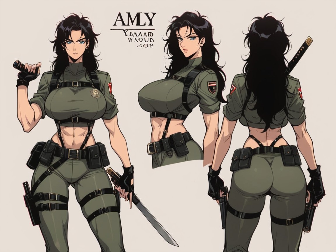 Holster, Large Ass, Sheathed Hentai AI Porn