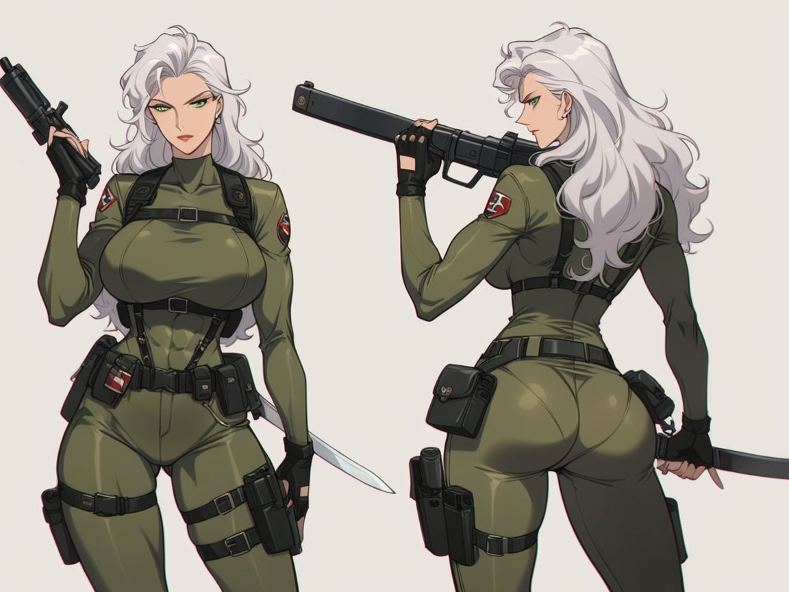 Breasts, Gun, Weapon Hentai AI Porn