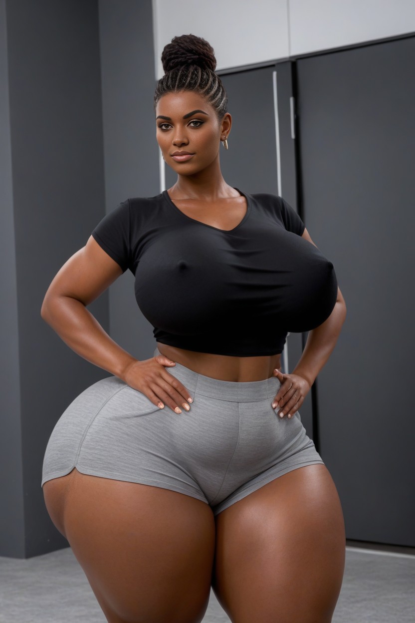 Extremely Realistic, No Exposure, Erect Nipples AI Porn