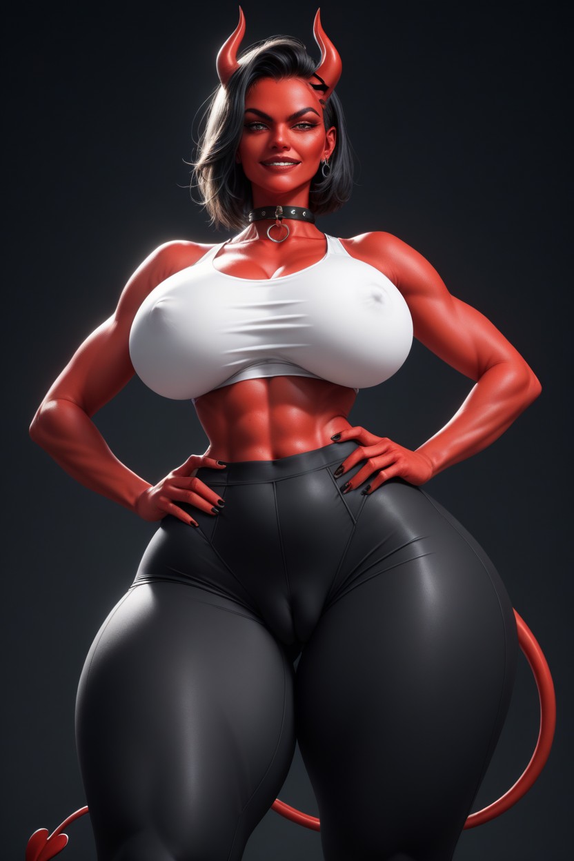 Smug Expression, Cinematic, Exaggerated Gigantic Massive Ass AI Porn