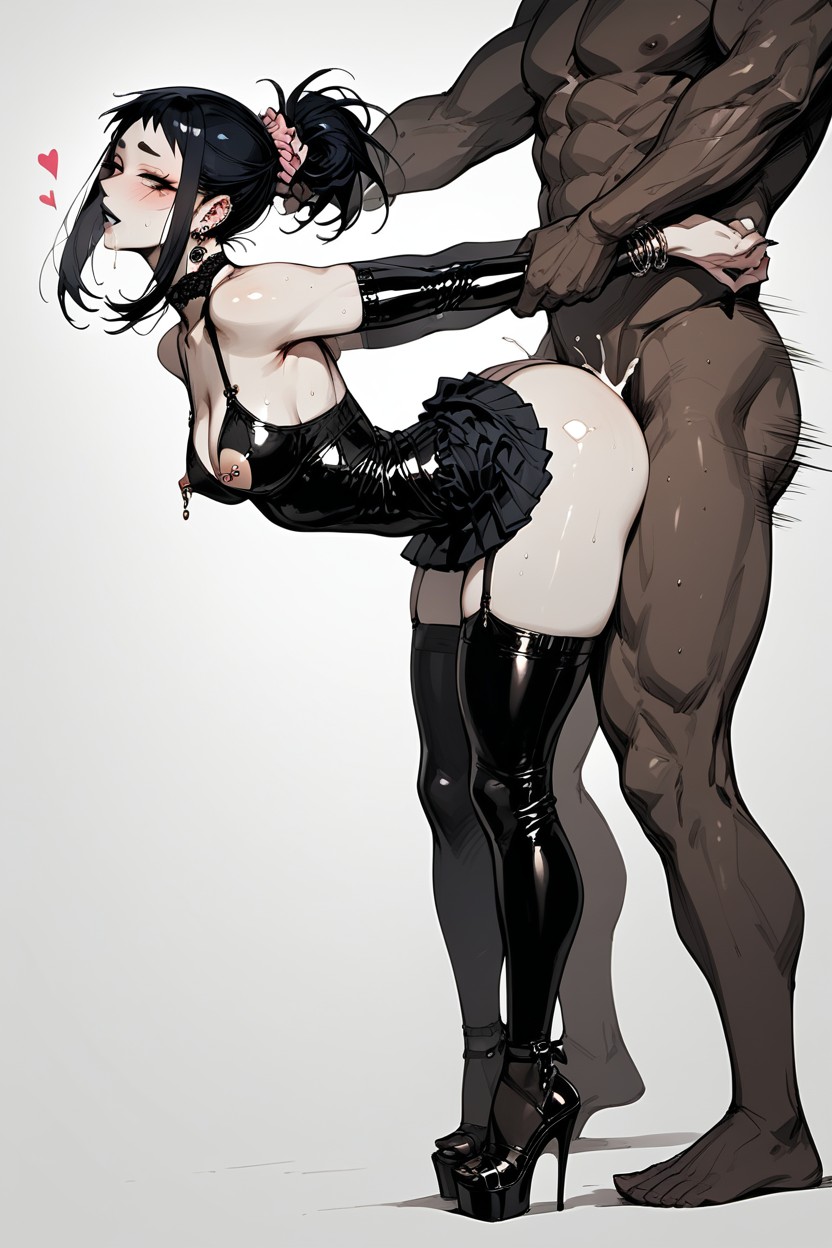 Small Breasts, Large Ass, Bracelet Hentai AI Porn