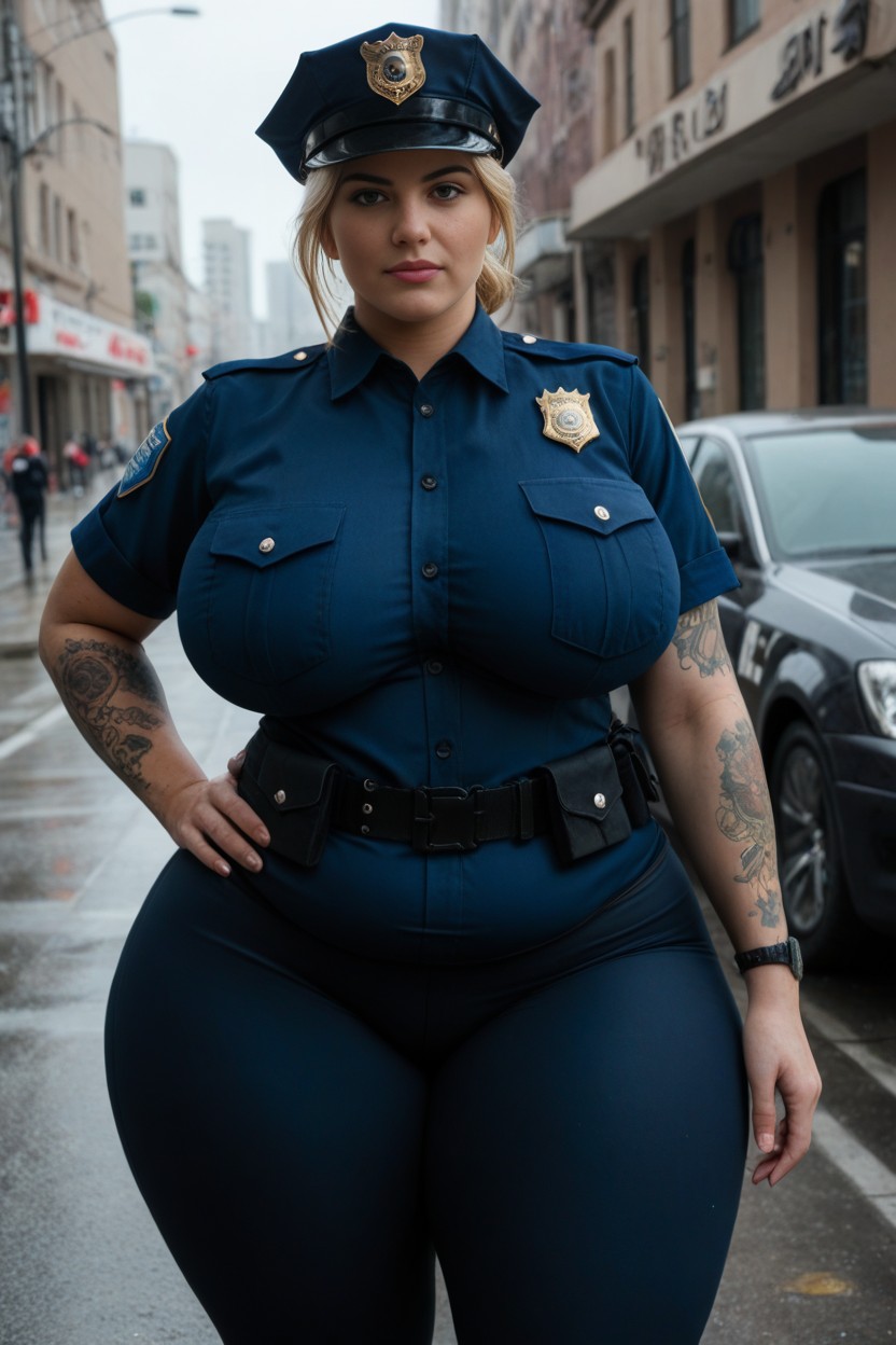 Hourglass, Massive Ass, Fat Legs AI Porn