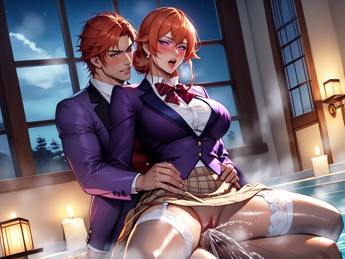 Nakiri Erina From Shokugeki No Soma, Extremely Oiled Body, Unbuttoned Hentai AI Porn