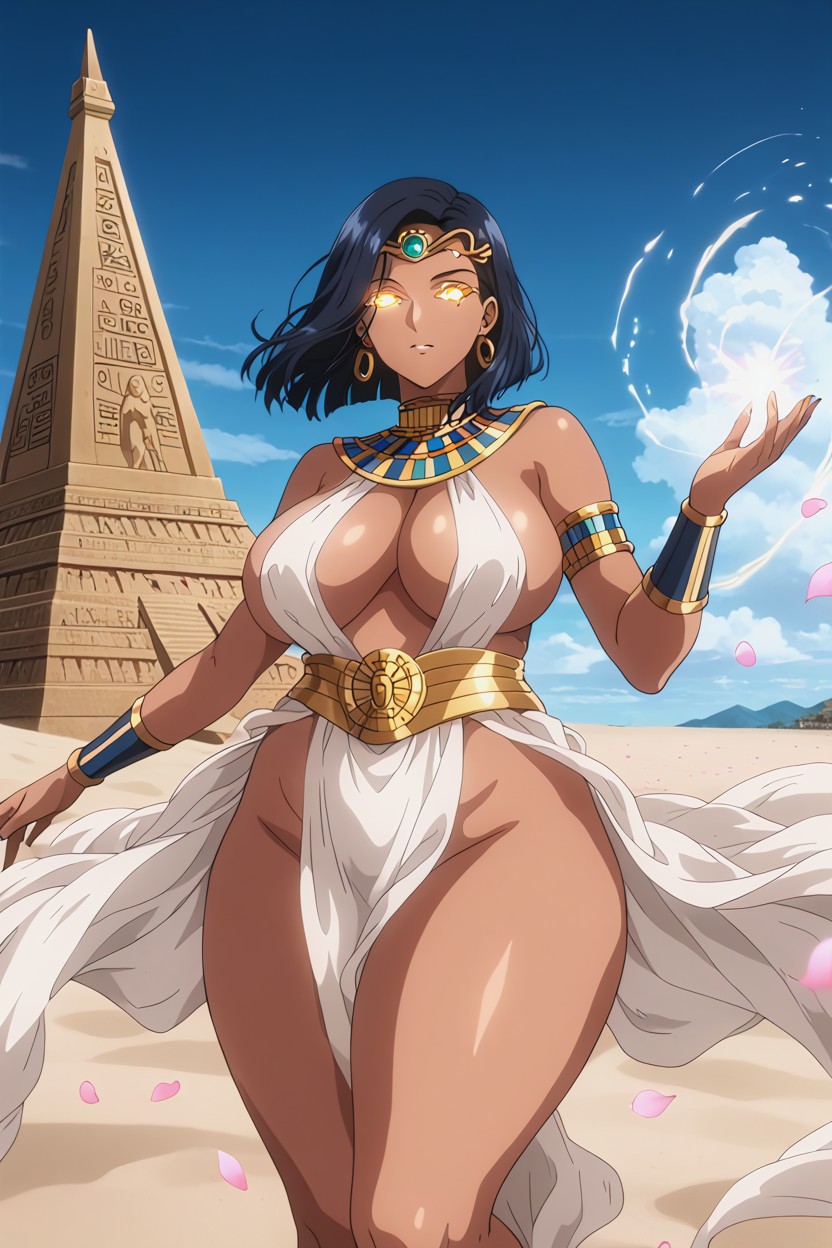 Egyptian, Absurd, Cherry Blossom Petals AI Porn