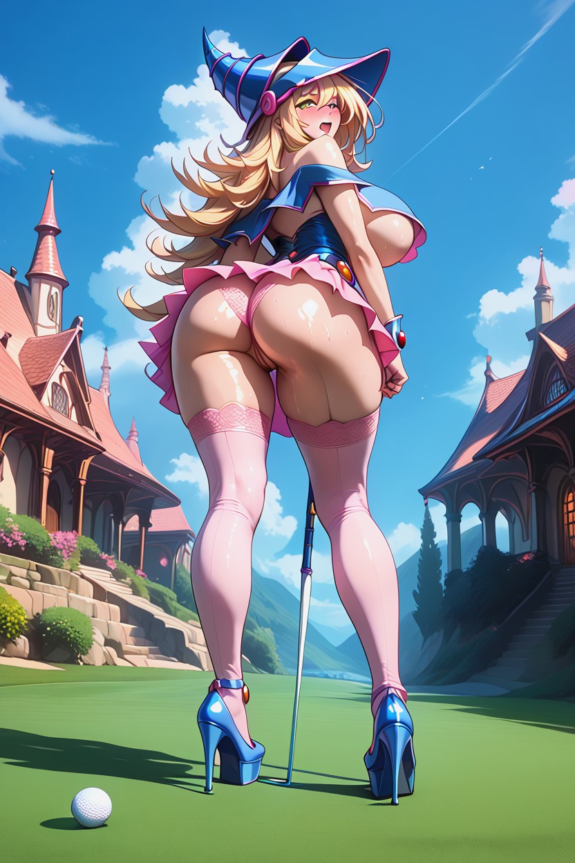 Looking Back At Viewer, Hyper Sexy Waist, Rounded Butt Hentai AI Porn