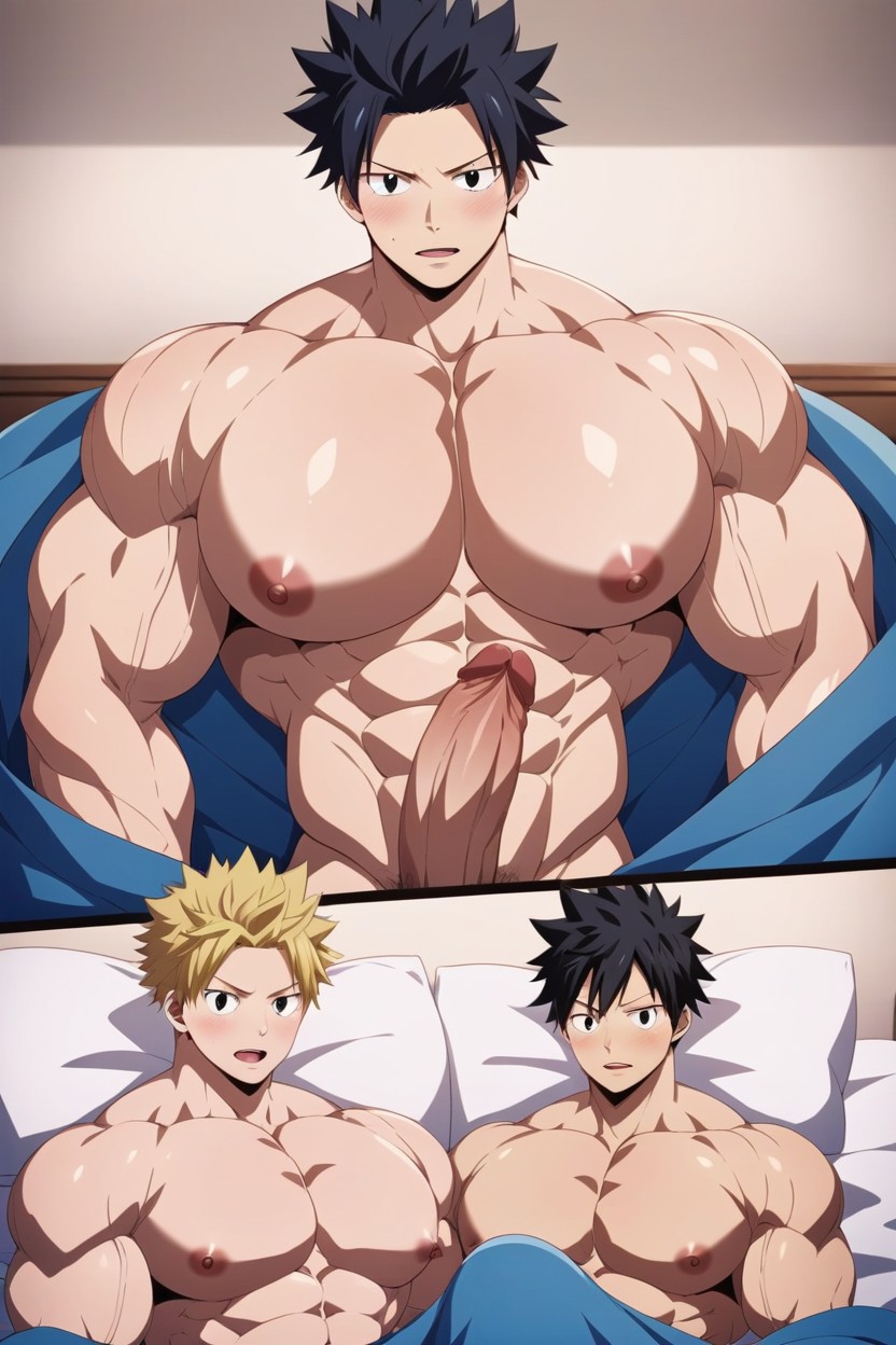 Multiple Views, Toned Defined Abs, Big Nipples AI Gay Porn