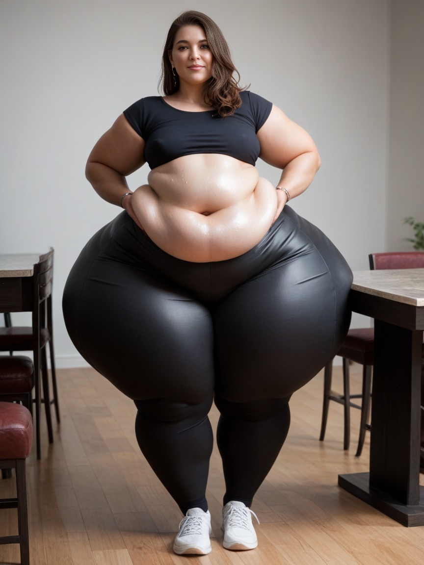 Ssbbw, Restaurant, Belly Expansion AI Porn
