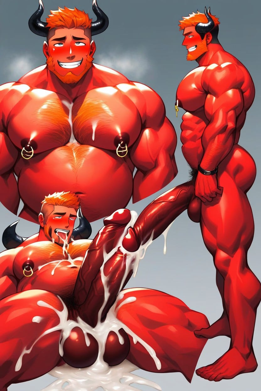 Endless Orgasm, Nipple Rings, Dungeon Setting AI Gay Porn
