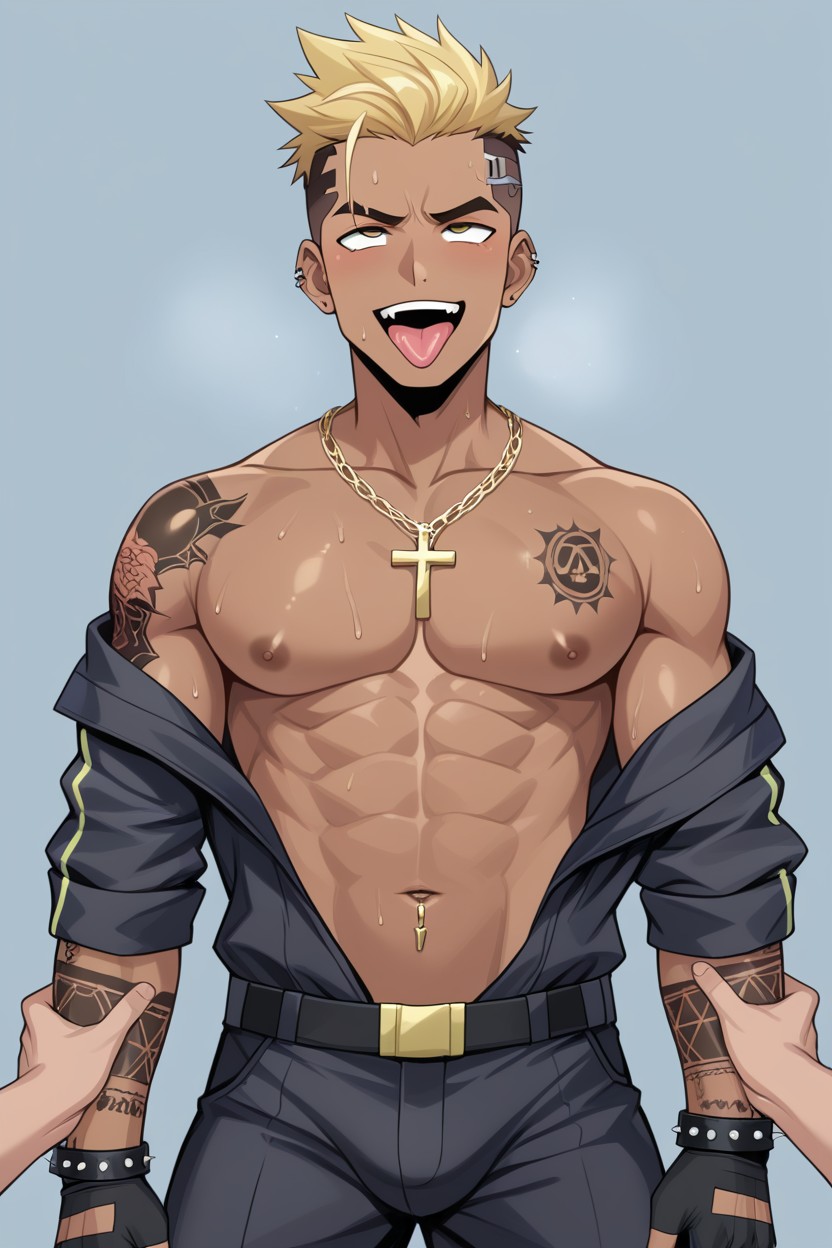 Sweaty, Fuckboy, African AI Gay Porn